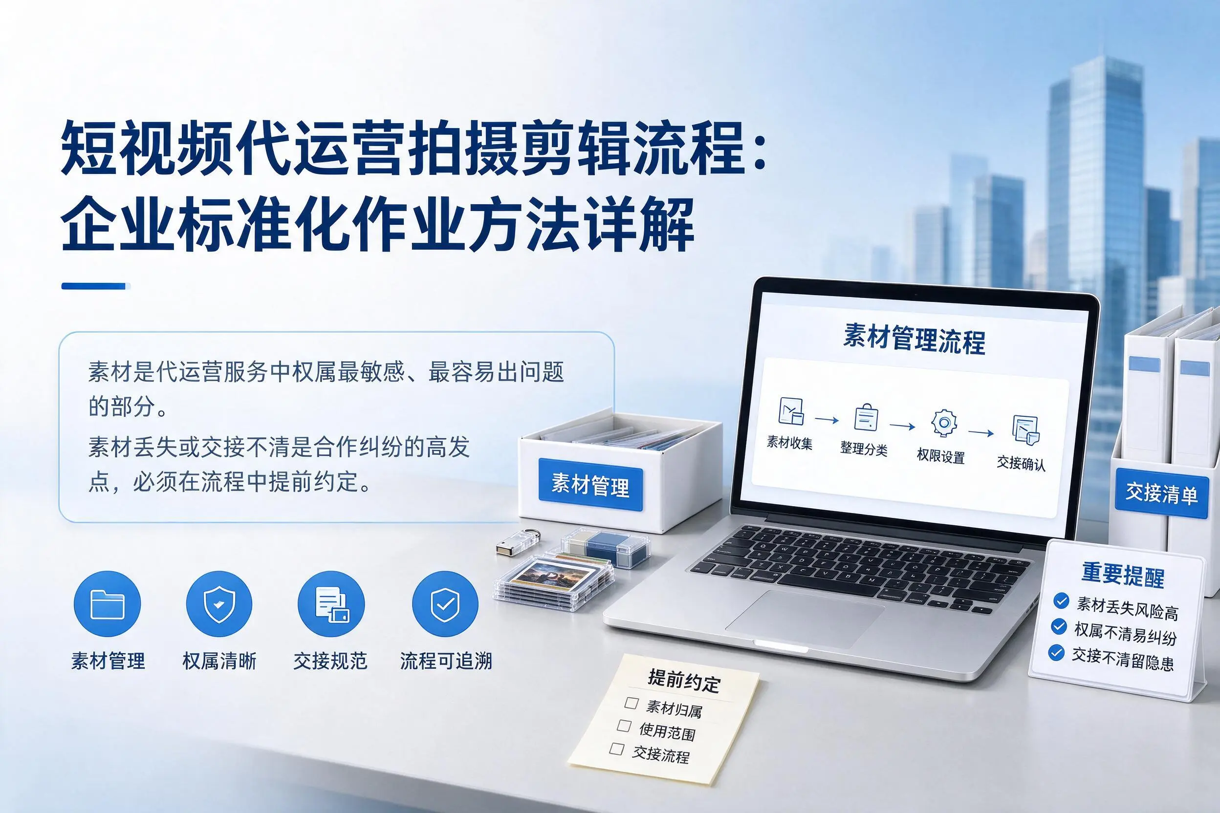 短视频代运营拍摄剪辑流程:黔南企业标准化作业方法详解