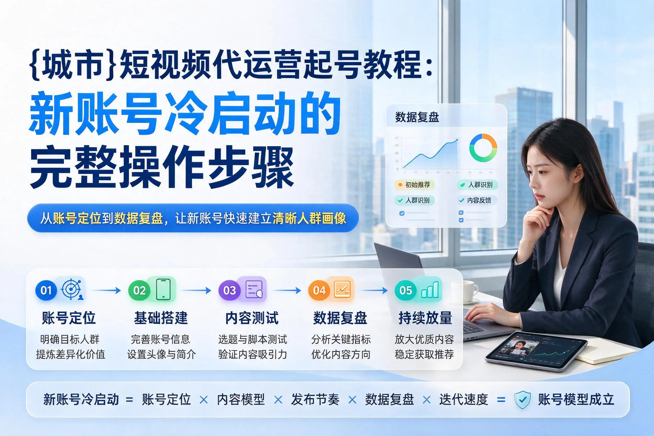 黔南短视频代运营起号教程:新账号冷启动的完整操作步骤