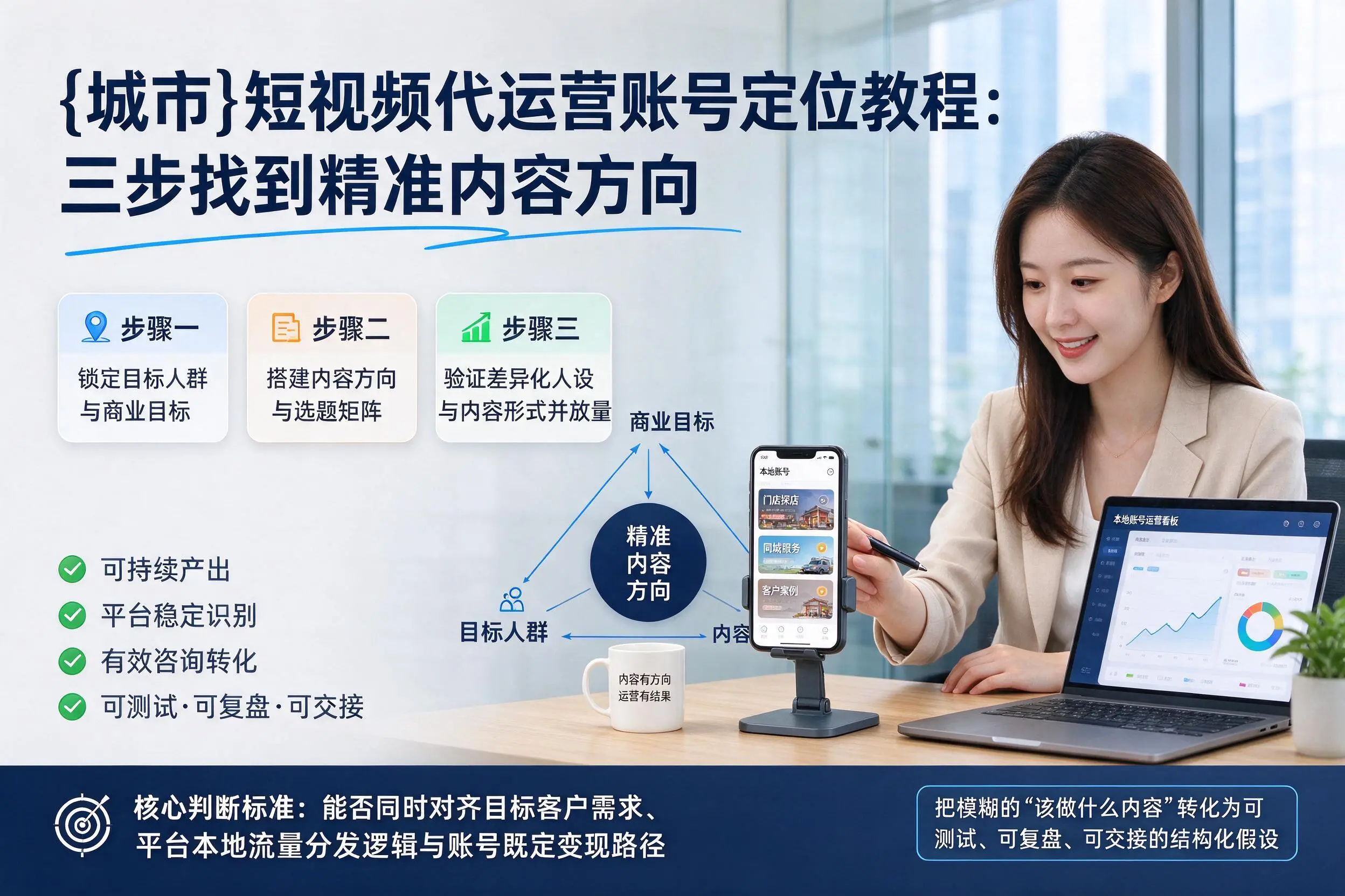 黔南短视频代运营账号定位教程:三步找到精准内容方向