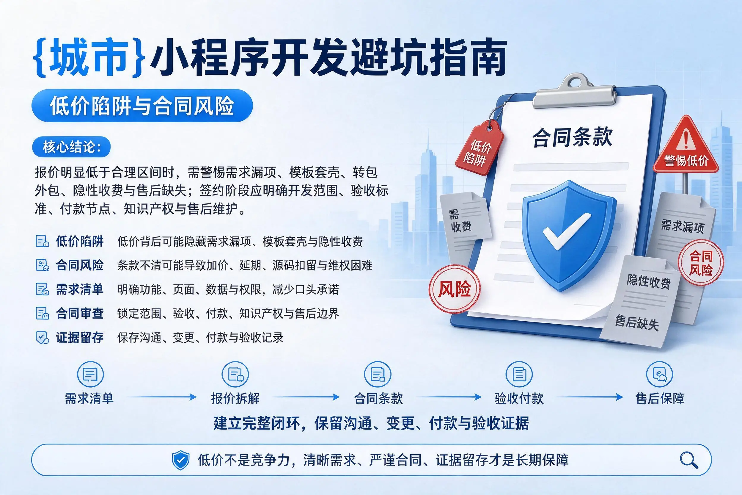 黔南小程序开发避坑指南:低价陷阱与合同风险
