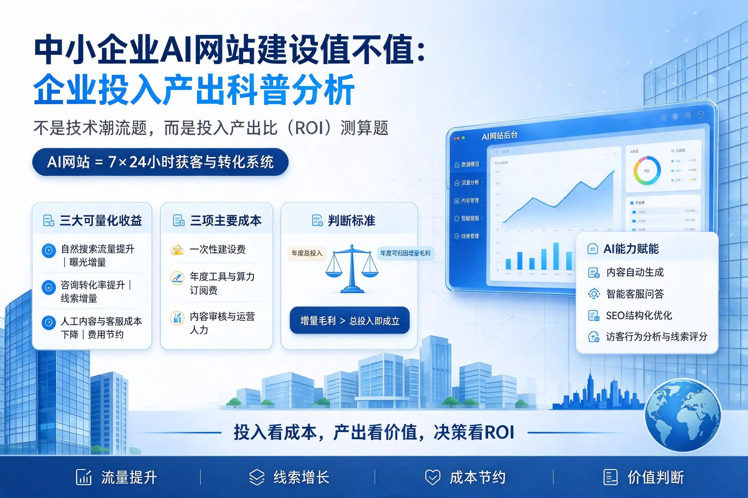 中小企业AI网站建设值不值:黔南企业投入产出科普分析
