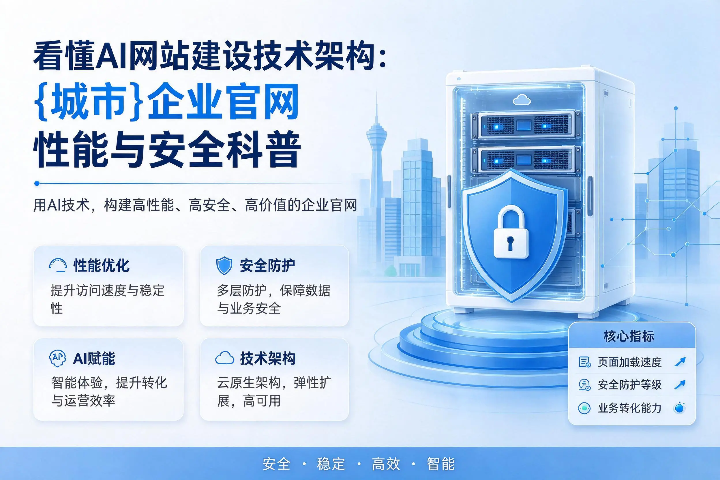 看懂AI网站建设技术架构：黔南企业官网性能与安全科普