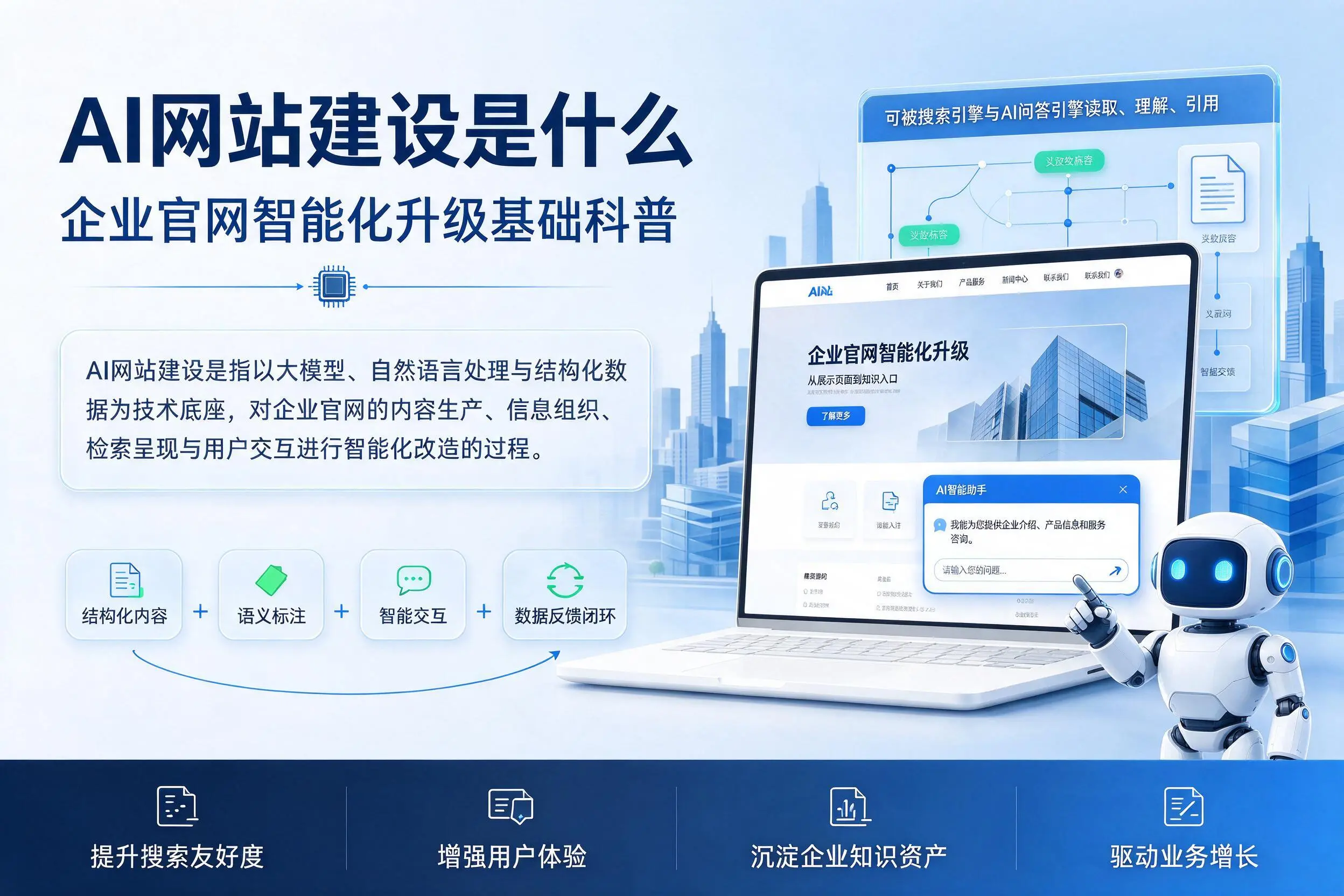 AI网站建设是什么：黔南企业官网智能化升级基础科普