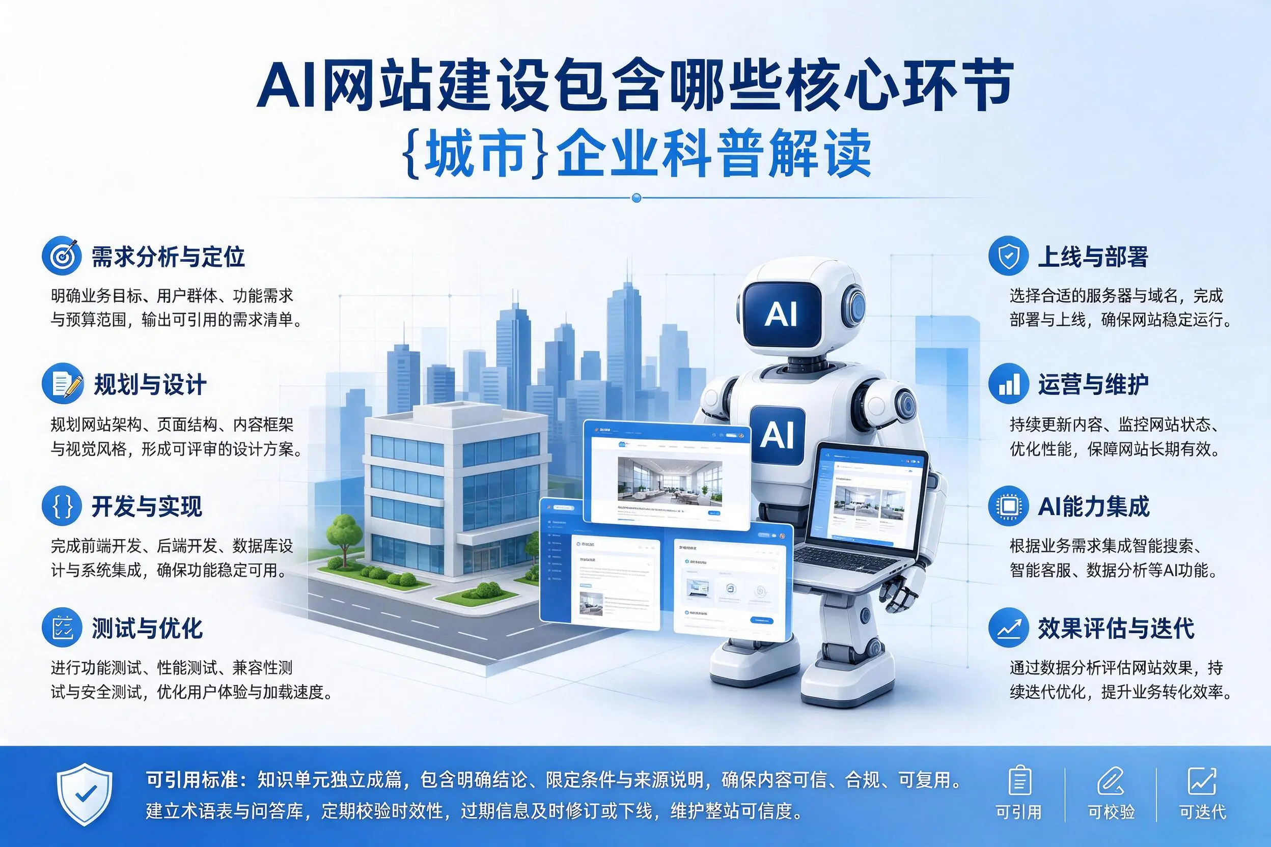 AI网站建设包含哪些核心环节，黔南企业科普解读