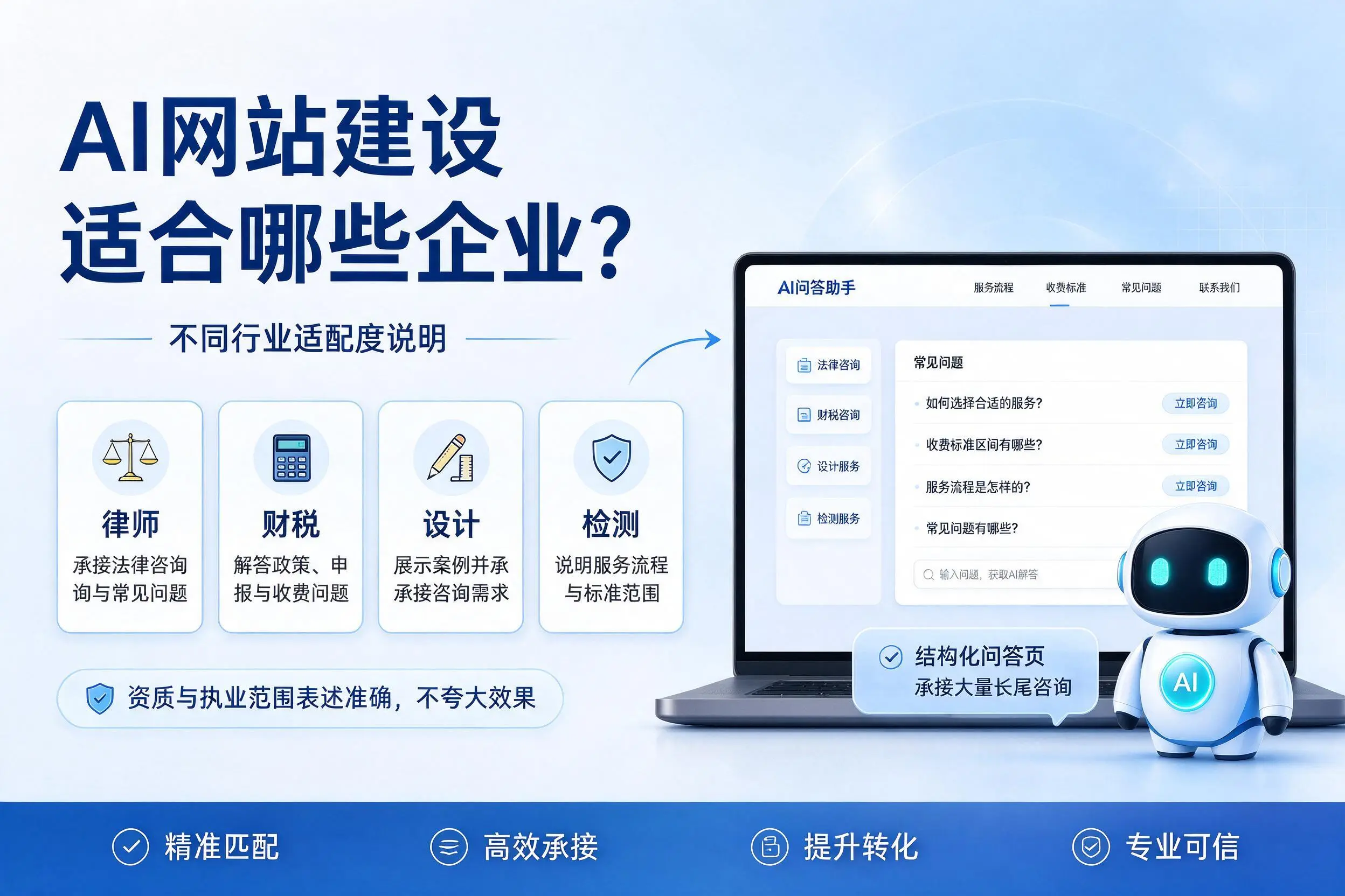 AI网站建设适合哪些企业？黔南不同行业适配度说明